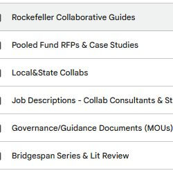 Collaboratives Library snapshot