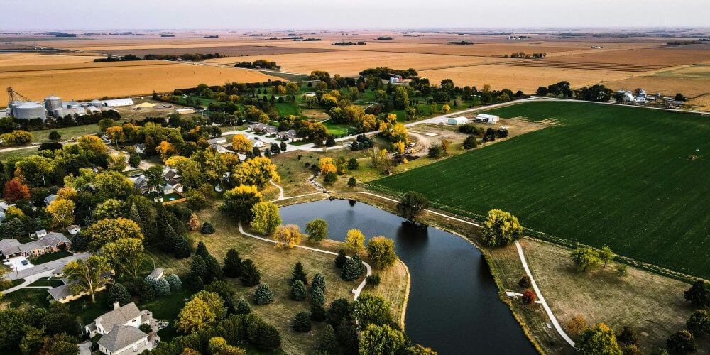 Ariel View of Lakeview Park, NE