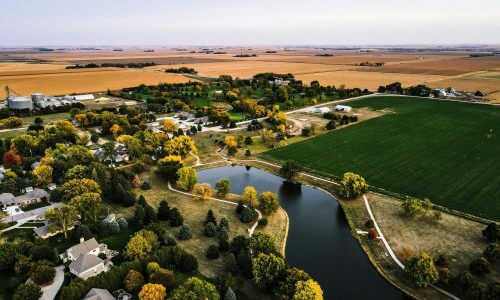 Ariel View of Lakeview Park, NE