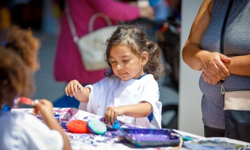 A child plays at a Celebration of the Young Child event held in Long Beach.
(Courtesy City of Long Beach)