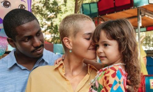 Man, woman and little girl